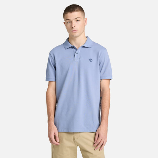 Polo de manga corta de algodón Oyster River para hombre
