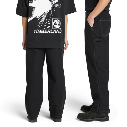 Pantalón de carpintero de lona de algodón para hombre