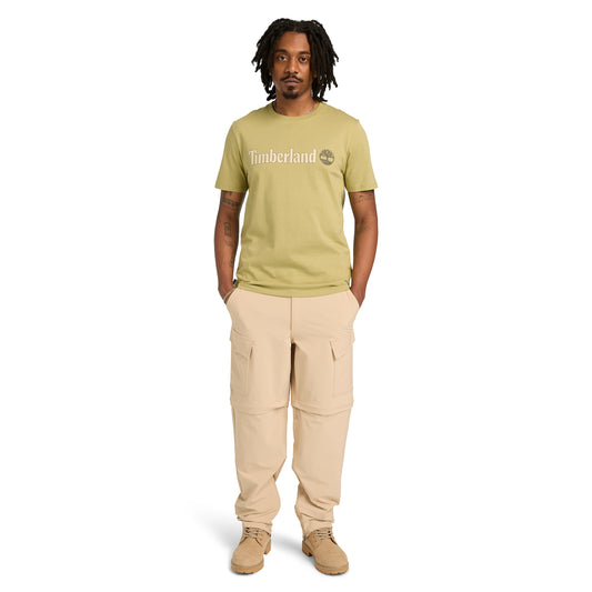 Playera Kennebec River de manga corta con logotipo lineal para hombre