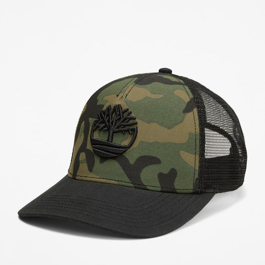 Gorra con estampado de Camo Trucker