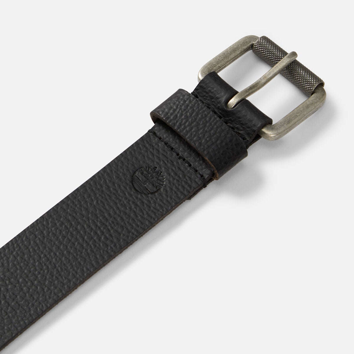 Cinturón de piel texturizada de 40 mm para Hombre, Negro