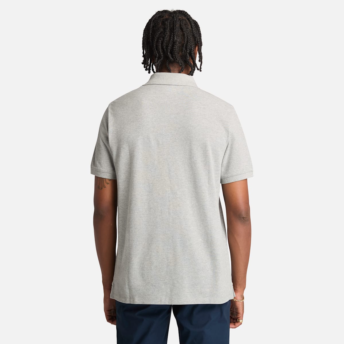 Polo de manga corta de algodón Oyster River para hombre
