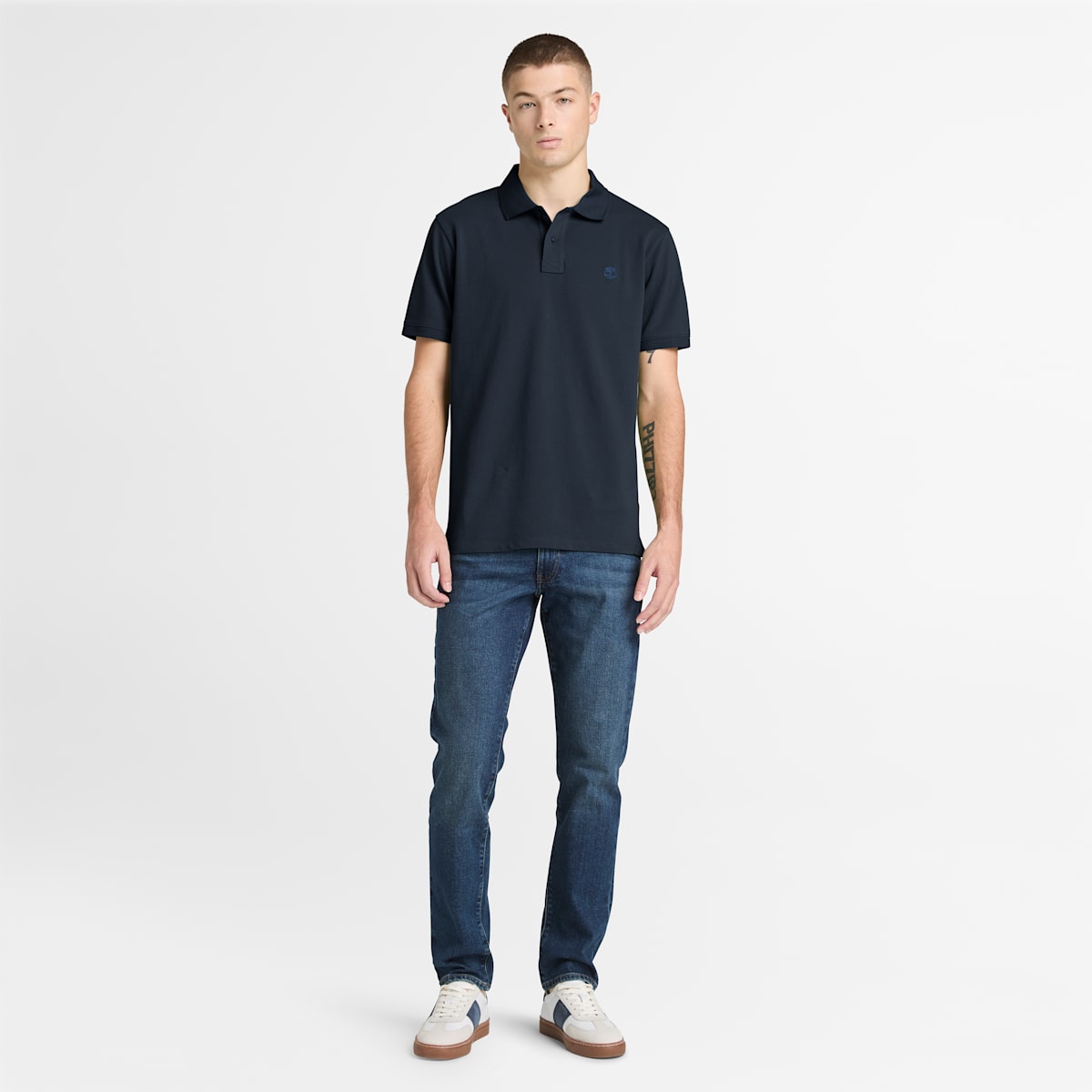 Camisa Polo de algodón para hombre Oyster River con logo