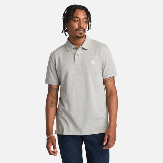 Polo de manga corta de algodón Oyster River para hombre