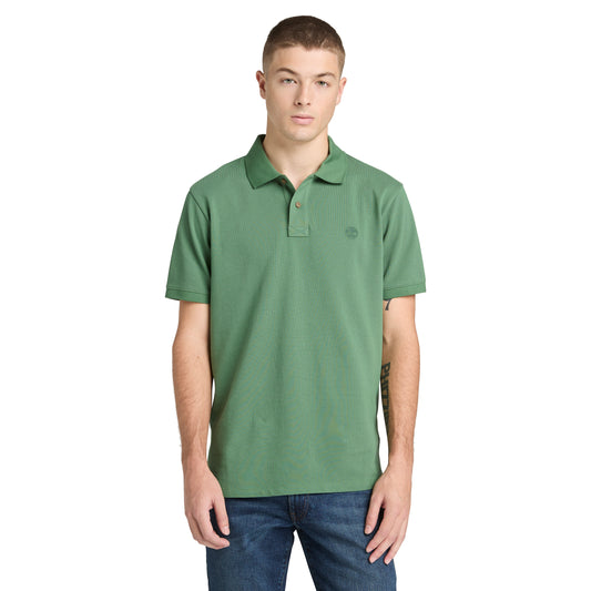 Polo de manga corta de algodón Oyster River para hombre