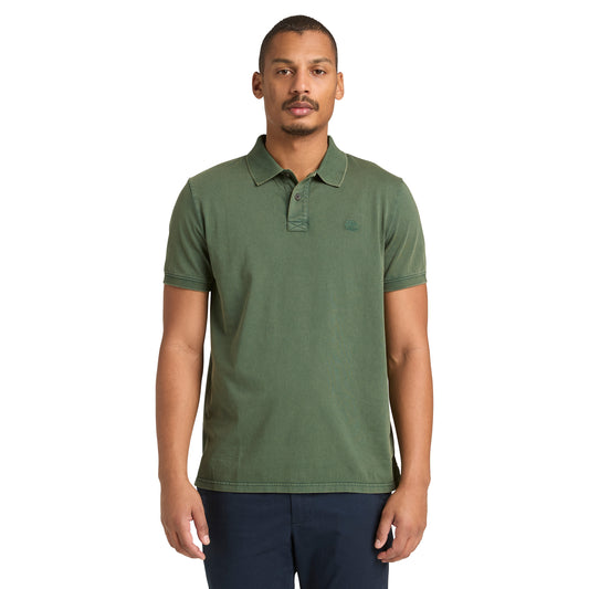 Polo de manga corta de algodón Oyster River para hombre