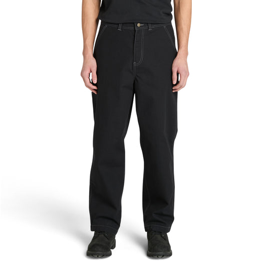 Pantalón de carpintero de lona de algodón para hombre