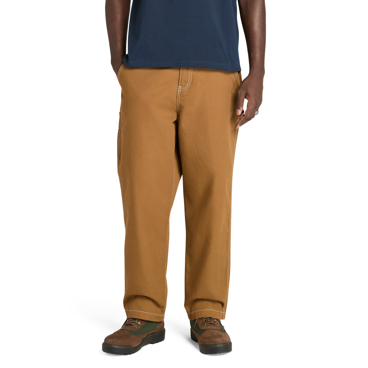 Pantalón de carpintero de lona de algodón para hombre