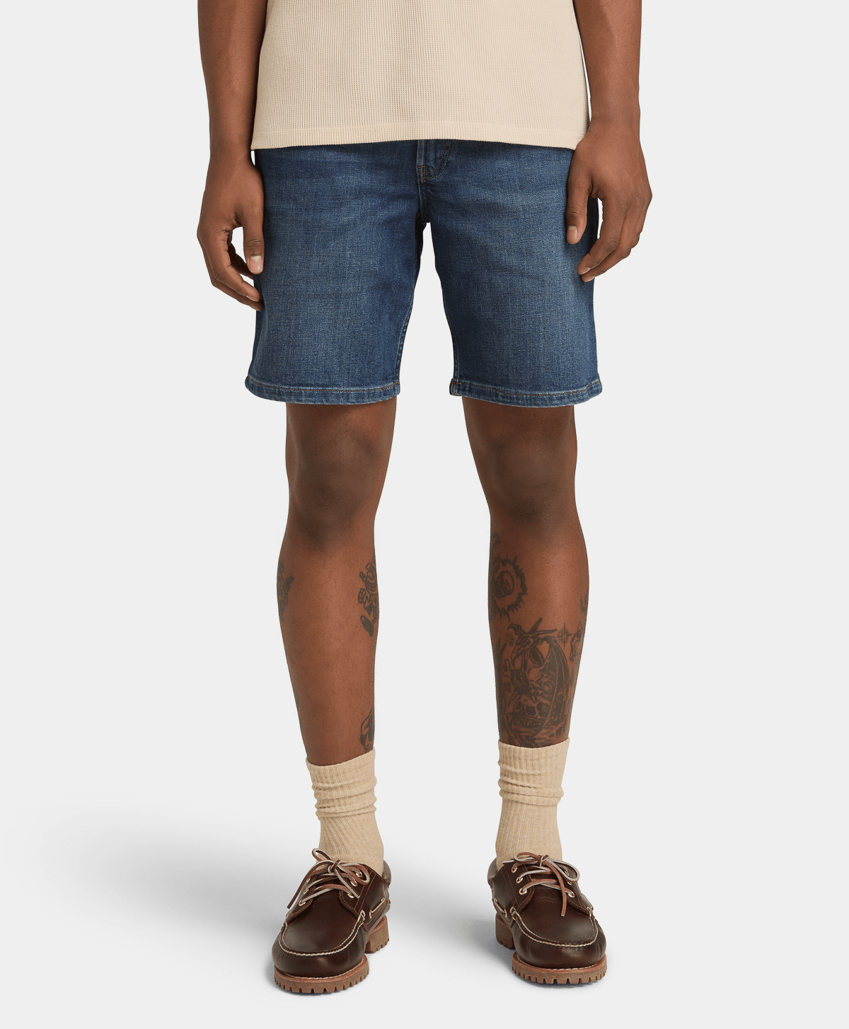 Short stretch de denim para Hombre