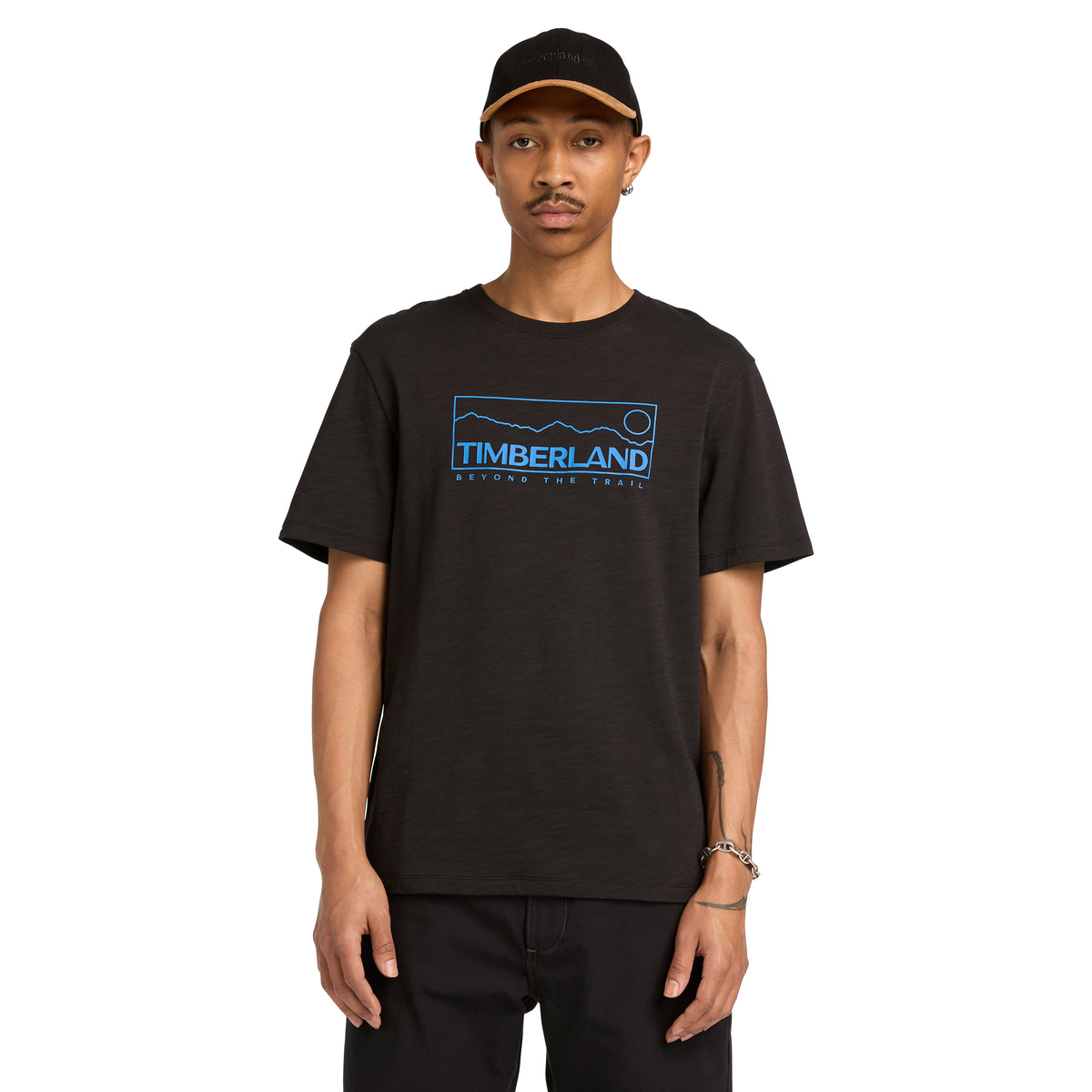 Playera de manga corta con estampado para hombre