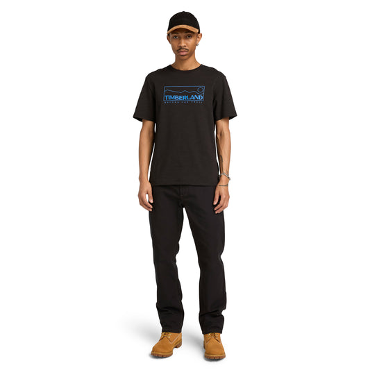 Playera de manga corta con estampado para hombre