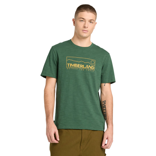 Playera de manga corta con estampado para hombre