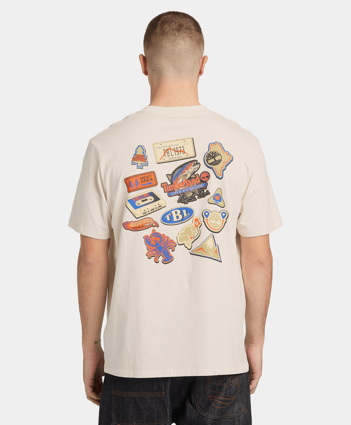 Playera con estampado magnético para Hombre