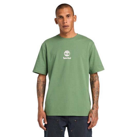 Playera de manga corta con logotipo Stack para hombre