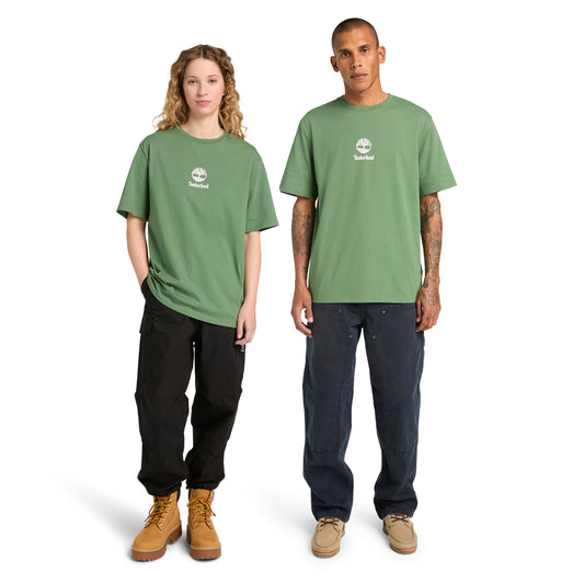 Playera de manga corta con logotipo Stack para hombre
