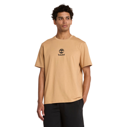 Playera de manga corta con logotipo Stack para hombre